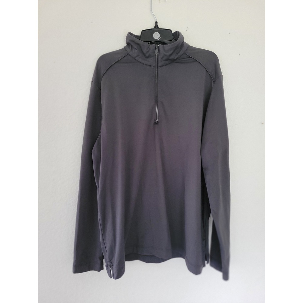 Greg Norman Play‎ Dry Quarter Zip Pullover Men's Large Gray Long Sleeve Golf #19